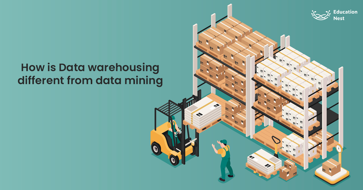 How is Data warehousing different from data mining?