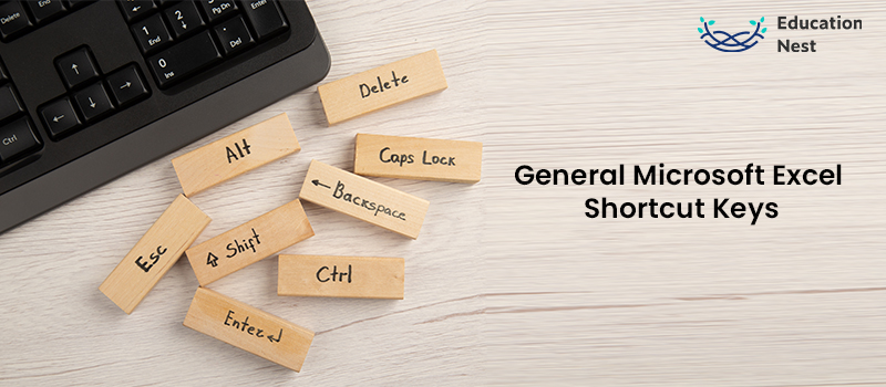 General Microsoft Excel Shortcut Keys