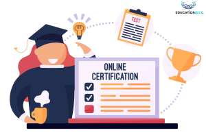 A digital badge indicating successful completion of a course or program offered through online platforms in India.