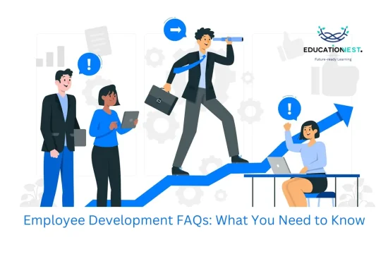 A visual representation of employee development FAQs, offering vital knowledge for enhancing workplace skills and growth.