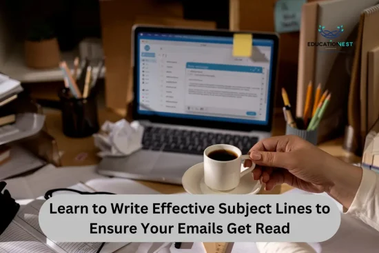 An informative image illustrating email marketing strategies for business growth, emphasizing the importance of effective subject lines.