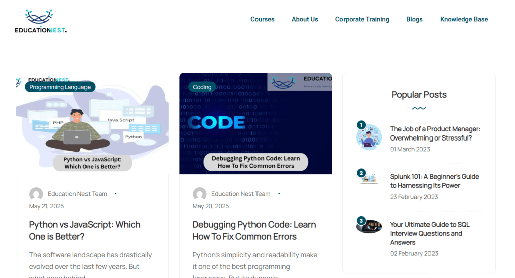 EducationNest corporate training blogs