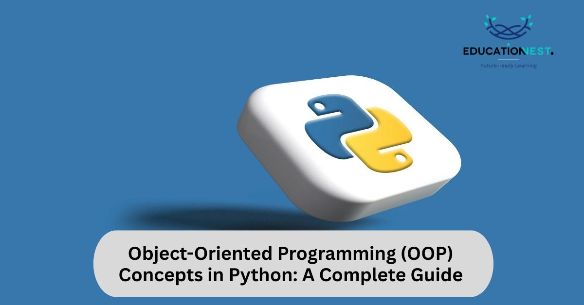 Visual guide on object-oriented programming in Python, highlighting Python concepts and keywords for comprehensive understanding.