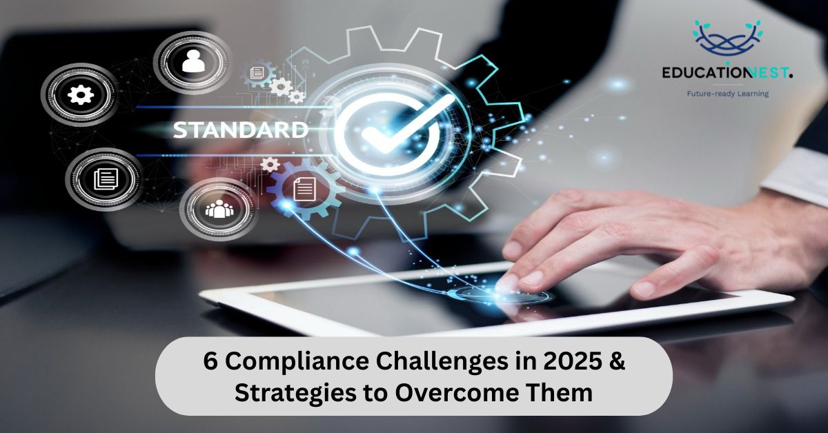 Image illustrating corporate compliance challenges in 2025 and strategies to address them.
