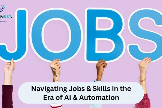 Image representing navigating jobs and skills in the modern workforce due to AI and automation.