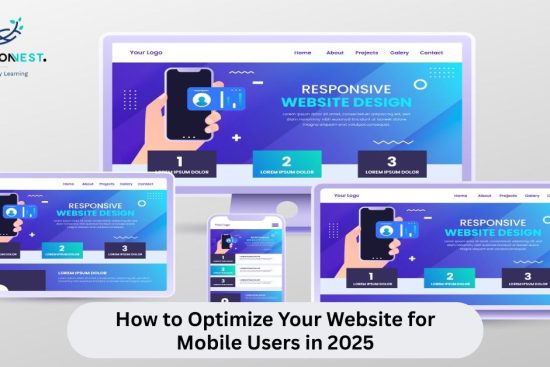 Visual guide on how to optimize website for mobile, highlighting essential tips for enhancing mobile user engagement in 2025.