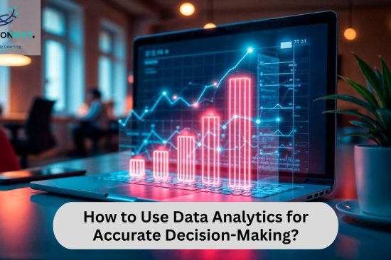 Image illustrating data analytics for decision making in various industries and businesses.