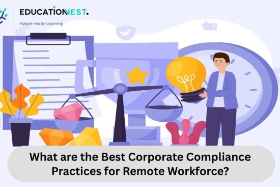 Image illustrating best corporate compliance practices for a remote workforce.